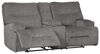 Picture of Coombs - Charcoal Reclining Loveseat with Console