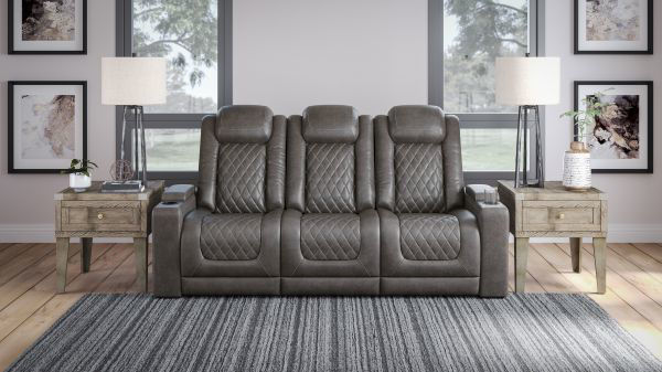 Picture of Hyllmont - Gray Dual Power Reclining Sofa