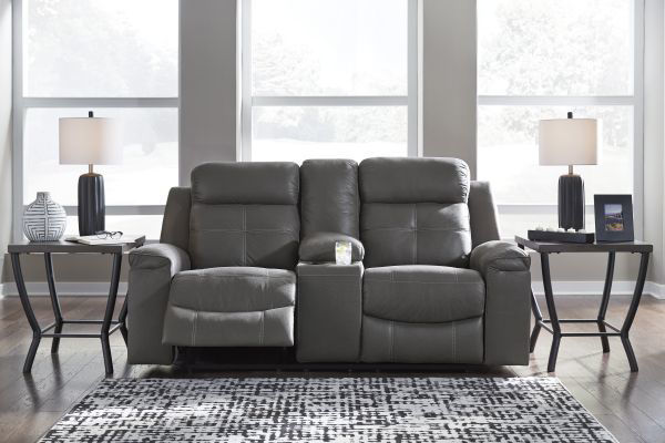 Picture of Jesolo - Gray Reclining Loveseat with Console