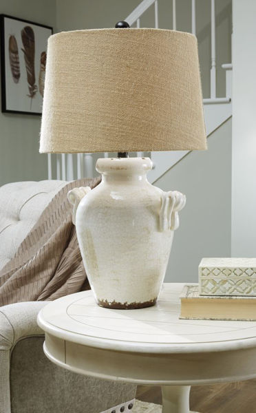 Picture of Emelda - Cream Table Lamp