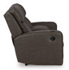 Picture of Lavehorne - Umber Reclining Console Loveseat