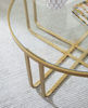 Picture of Milloton - Gold 3pc Occassional Table Set