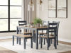 Picture of Gesthaven Blue 6 Piece Dining Set