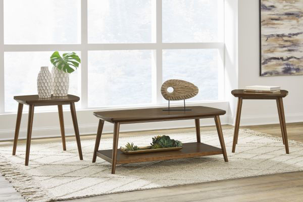 Picture of Lyncott - Brown 3-PC Occasional Table Set