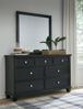 Picture of Lanolee - Black Twin Panel Bed